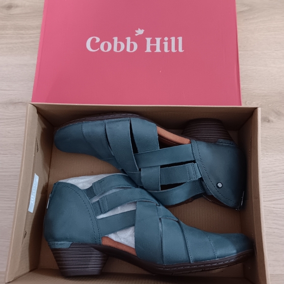 Cobb Hill Women's Laurel Woven Teal Wooven Booties Size: 11 Comfort Boots NWOT - Picture 10 of 12